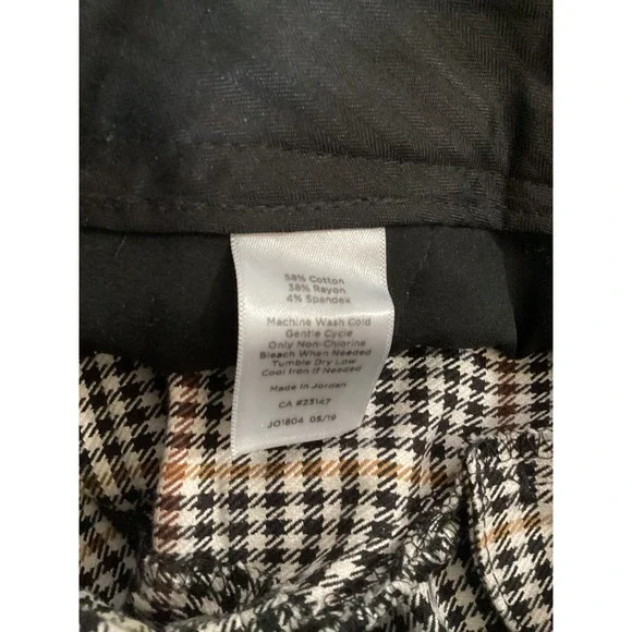Talbots Hampshire Ankle Pants Houndstooth Women's Size 0P Petites - Picture 6 of 6